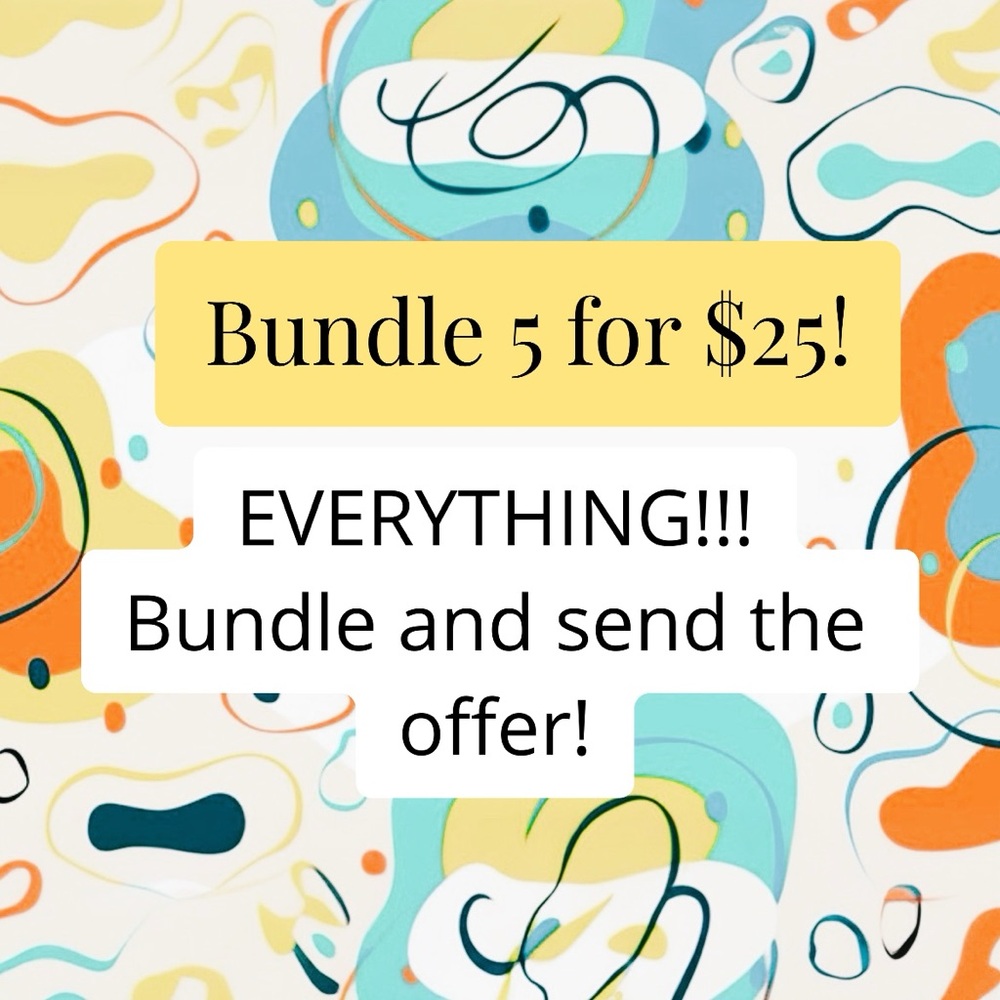 Bundle 5 posts, send me an offer for $25!